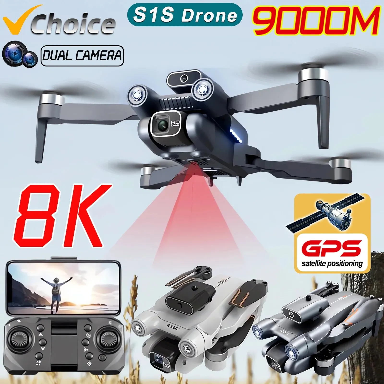 Drone Cinematic - Nuovo S1S 5G GPS Drone Camera